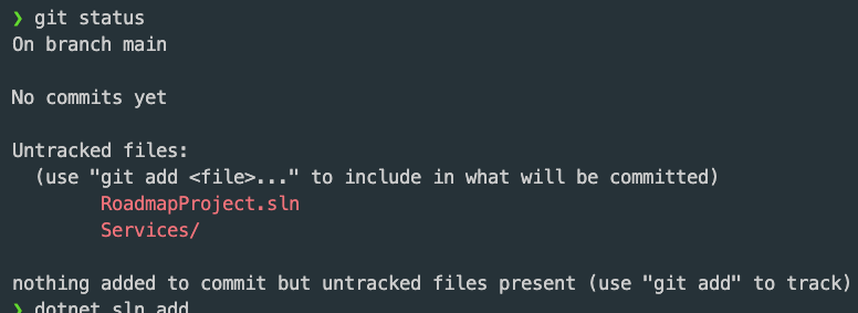git status